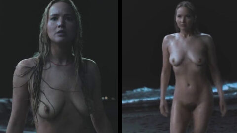 Jennifer Lawrence desnuda mostrando sus pechos