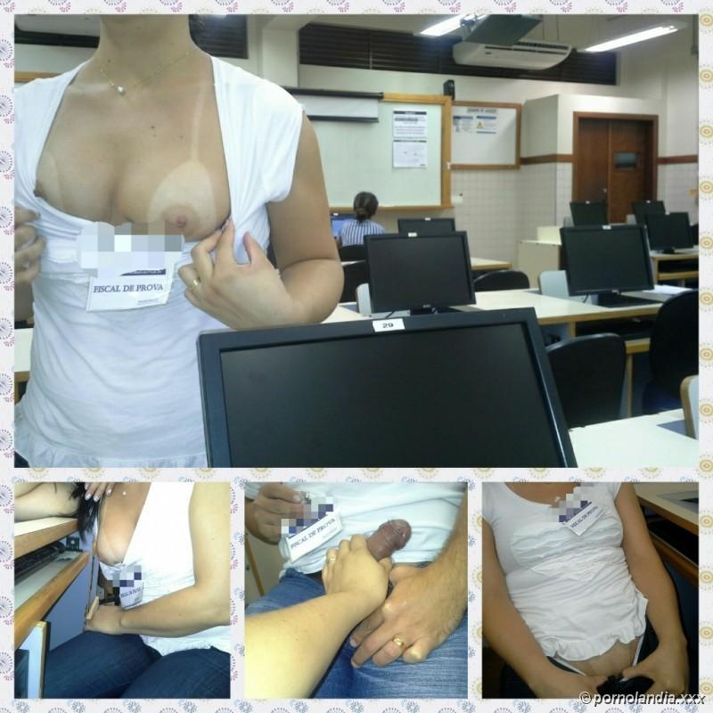 Rubia inspectora de pruebas tomó fotos desnuda - Foto 13798