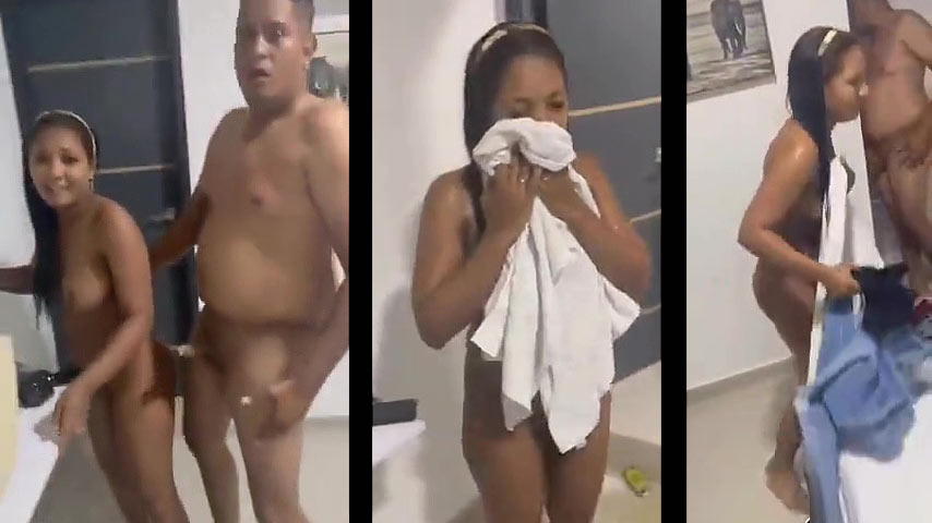 Lesbiana pilla a su esposa infiel en un motel