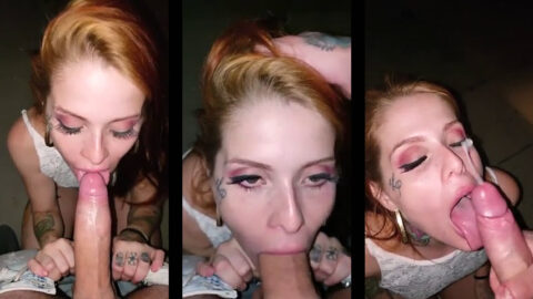 Maru Karv pidió una polla y se la metió en la boca.