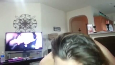 Novia mostrando como chupar