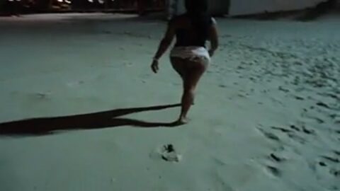 Presumiendo en la playa