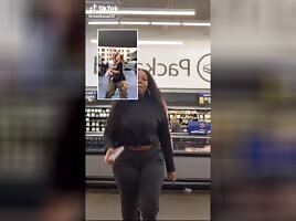 Black girl mooning part 2