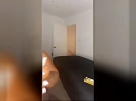 TikTok Thot giving massages and nip slips to her friend
