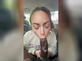 Latina Giving BBC Boyfriend A Sloppy Blowjob