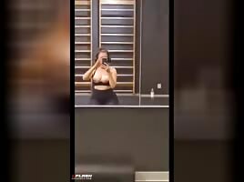 Risky gym flashing