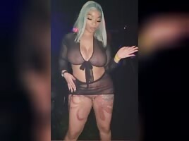 Pretty much naked in the club
