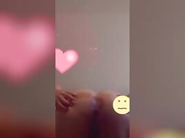 Big booty milf spreads ass